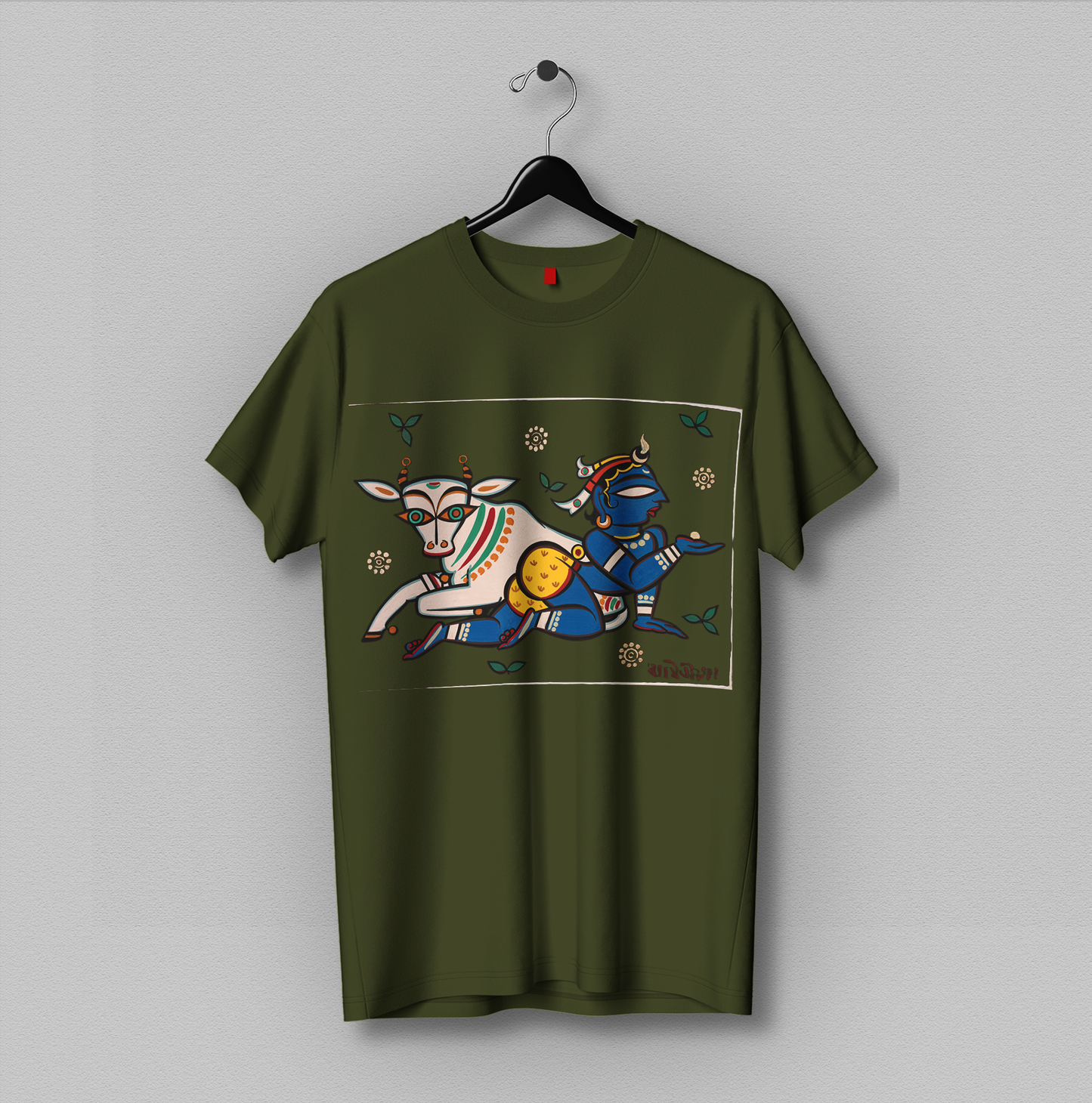 Baby Krishna with Holy Cow T-Shirt Unisex