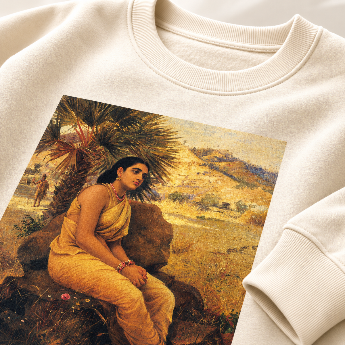 Shakuntala by Raja Ravi Varma Sweatshirt