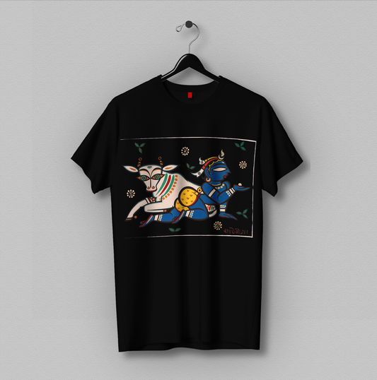 Baby Krishna with Holy Cow T-Shirt Unisex
