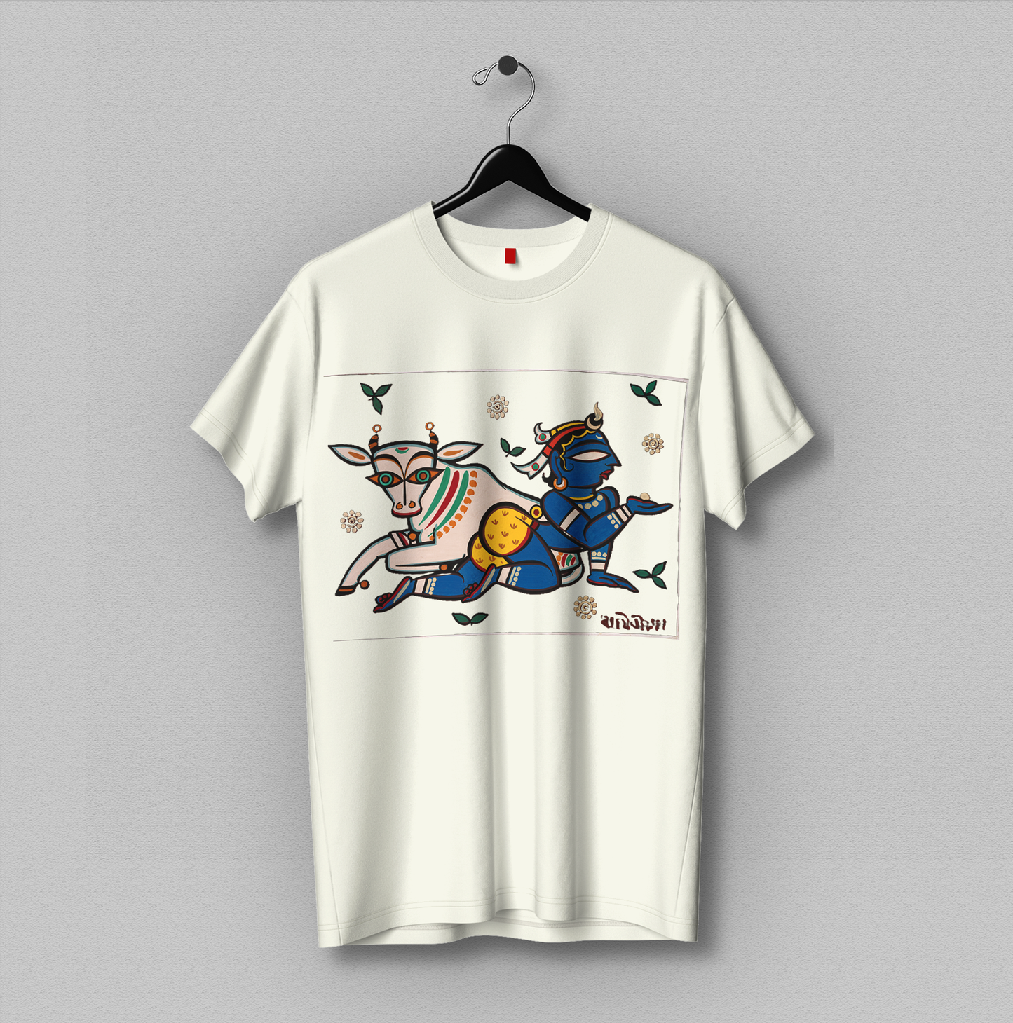 Baby Krishna with Holy Cow T-Shirt Unisex